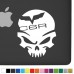 Chevy C6R Badass Skull Decal